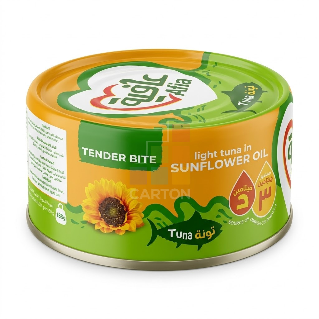 Afia Solid Tuna In Sunflower Oil 48*185gm